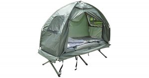 Awesome pop-up tent and cot combo