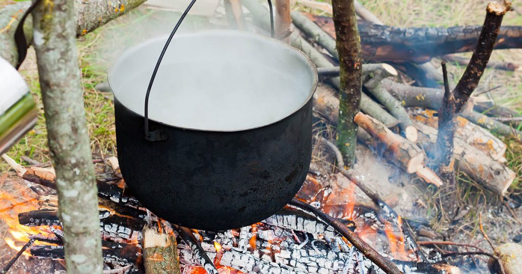 Kill the germs by boiling water