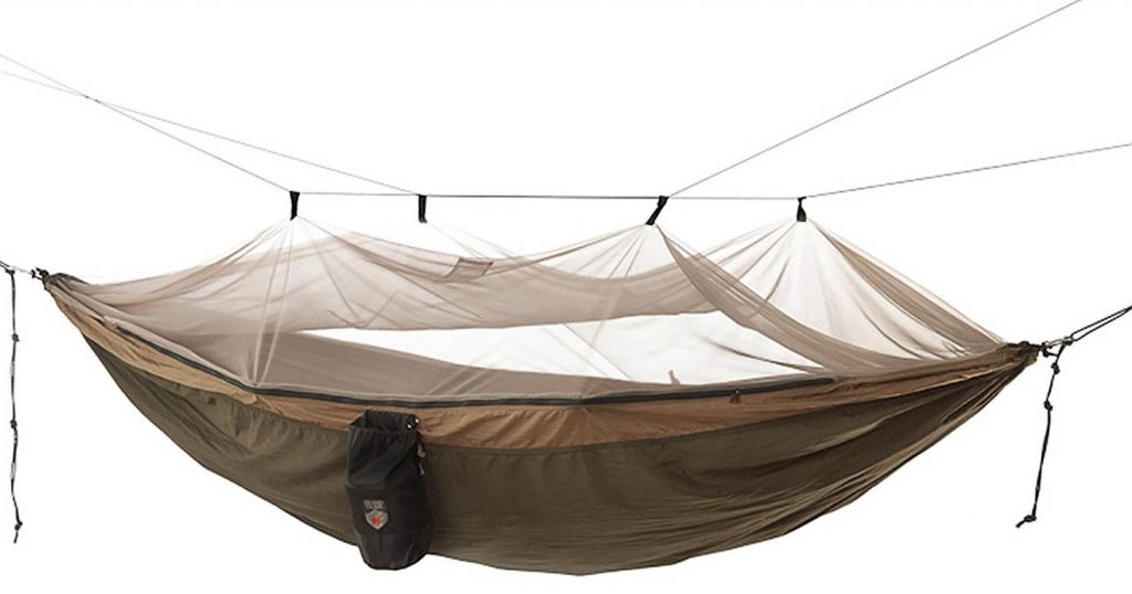 The Grand Trunk Skeeter Beeter Pro Mosquito hammock is a great option for bug free sleep.