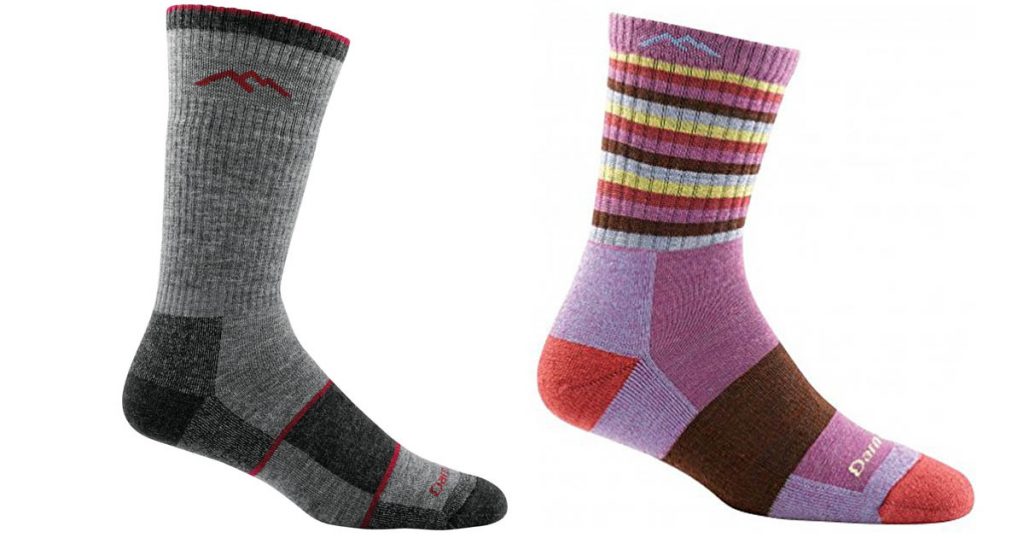 Thes excellent hiking and backpacking socks from Darn Tough are great outdoors or in the house.
