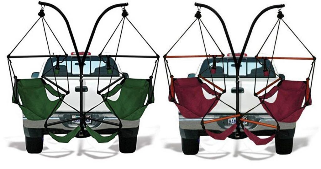 Trailer hitch camping chairs help you relax almost anywhere. 