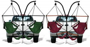 Trailer hitch camping chairs help you relax almost anywhere.