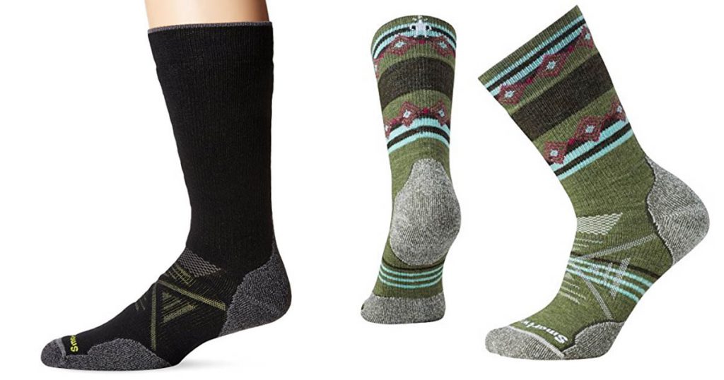 The Smartwool PhD Outdoor Medium Crew socks are durable and comfortable 