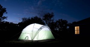 Backyard camping is a great way to entertain kids when you can't get to the mountains.