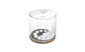 The MPOWERD Luci clear finish, inflatable solar light.