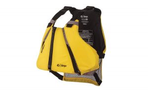 The Yellow ONYX MoveVent Curve Paddle Sports Life Vest.