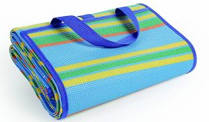 This handy Camco beach blanket folds into an easy to carry handbag.