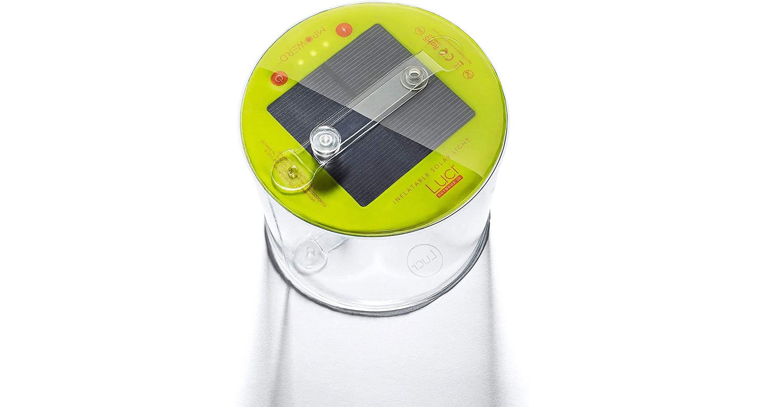 Lime green Luci Solar Lantern.