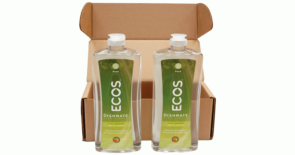 Earth Friendly Ecos dish soap is technically for dishes, but it works on clothes too. 